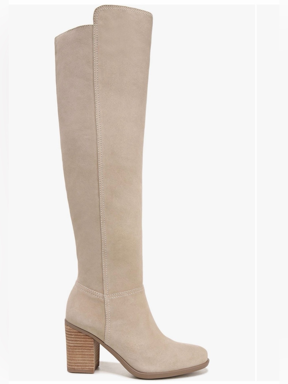 Naturalizer Kyrie Water repellent suede knee high boot size 8 - porcelain suede